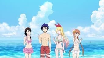Na praia