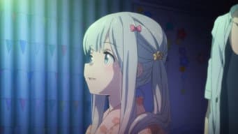 Sagiri sonhadora e fogos de artifício no verão