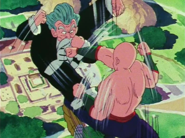 Uma Luta Muito Difícil! Tenshinhan Contra Jackie Chun