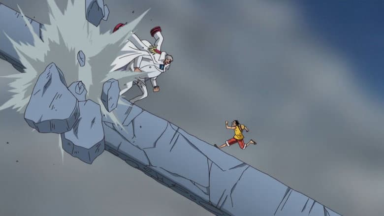 Caminhos Opostos! Luffy vs. Garp!