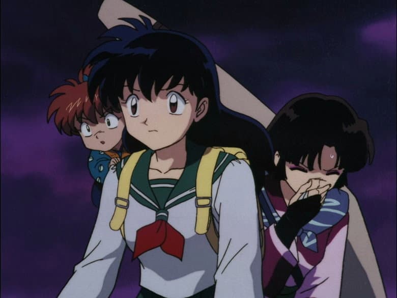 Kikyou e Inuyasha atraídos pelo Miasma