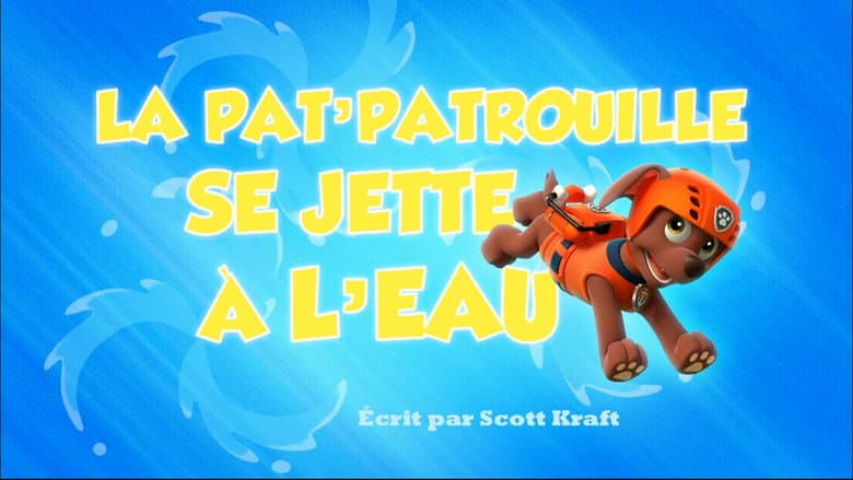 O filhote faz splash