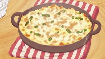 Gratinado com broto de bambu