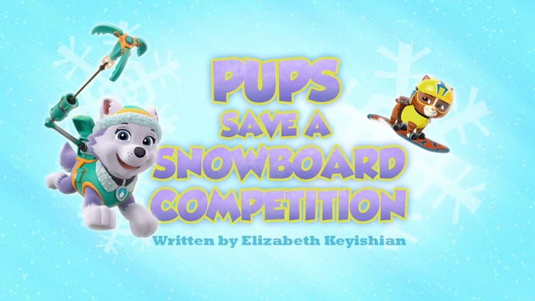 Os filhotes salvam uma competição de snowboard